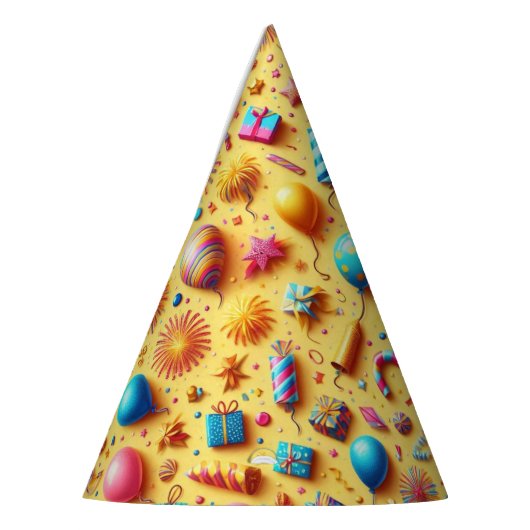 Chapeaux De Fètes Fête en jaune (Gauche)