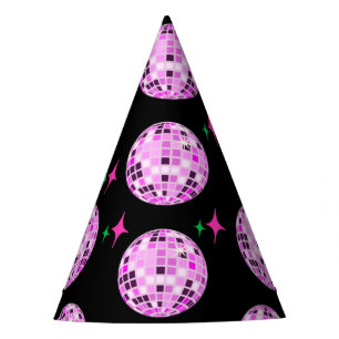 Chapeaux De Fètes Fête Noire Pink Purple Disco