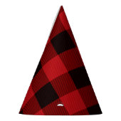 Chapeaux De Fètes fête plaid rouge rustique d'hiver bûcheron (Gauche)