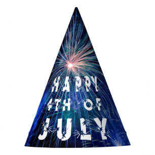 Chapeaux De Fètes Feu d'artifice 4 juillet dans le Blue Hue Party