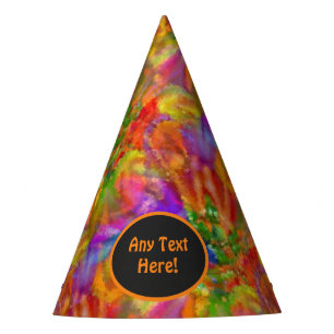 Chapeaux De Fètes Feu de fête coloré - ajouter nom / texte