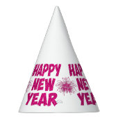 Chapeaux De Fètes feu rose heureux de la nouvelle année (Droite)