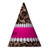 Chapeaux De Fètes Feuille d'or et diamants de rose de roses indien (Droite)