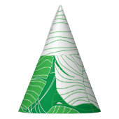 Chapeaux De Fètes feuille tropicale Abstraite, peinture artistique. (Gauche)