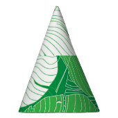 Chapeaux De Fètes feuille tropicale Abstraite, peinture artistique. (Droite)