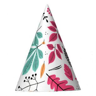 Chapeaux De Fètes Feuilles d'automne Abstrait Motif sans fil