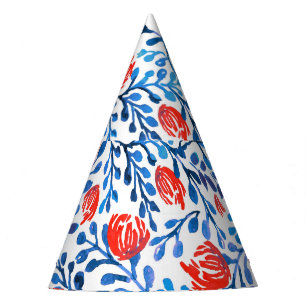 Chapeaux De Fètes Feuilles floraux : Motif naturel sans transparence