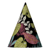 Chapeaux De Fètes Feuilles sombres tropicaux : Motif textile (Gauche)