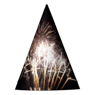 Chapeaux De Fètes Feux d'artifice blancs et or I Célébration patriot