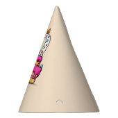 Chapeaux De Fètes Fille 10e anniversaire, 10 sur le gâteau rose doux (Droite)