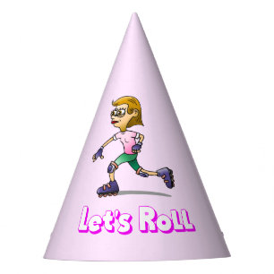 Chapeaux De Fètes Fille au roller cool