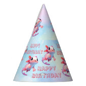 Chapeaux De Fètes Fille axolotl arc en ciel (Gauche)