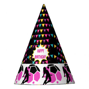 Chapeaux De Fètes Fille de football Équipe de joueur Anniversaire