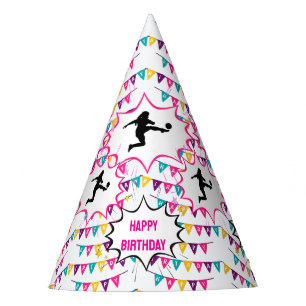 Chapeaux De Fètes Fille de footballeuse anniversaire
