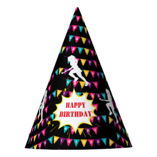 Chapeaux De Fètes Fille de hockey Joueuse Anniversaire