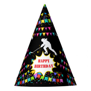 Chapeaux De Fètes Fille de hockey Joueuse Anniversaire