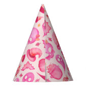 Chapeaux De Fètes Fille Éffrayant un 1er anniversaire Nom (Dos)