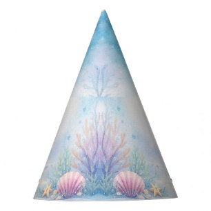 Chapeaux De Fètes Fille Pastel sous l'Océan Anniversaire