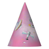 Chapeaux De Fètes Fille spatiale Astronaut fusée étoile Anniversaire (Gauche)