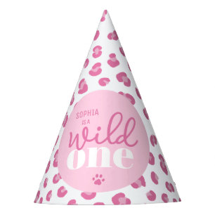 Chapeaux De Fètes Fille Wild One personnalisée 1er anniversaire