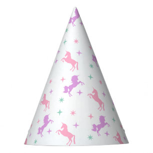 Chapeaux De Fètes Filles d'anniversaire Licorne Magique
