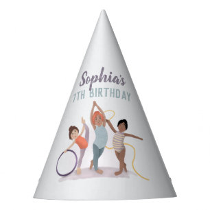 Chapeaux De Fètes Filles Purple mignonne Gymnastique Anniversaire de