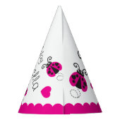 Chapeaux De Fètes Filles volant coeur coccinelle nom rose 2e anniver (Dos)