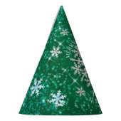 Chapeaux De Fètes Flacons de neige Vert Blanc (Gauche)