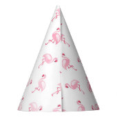 Chapeaux De Fètes Flamant rose rose Motif de fête d'anniversaire (Dos)
