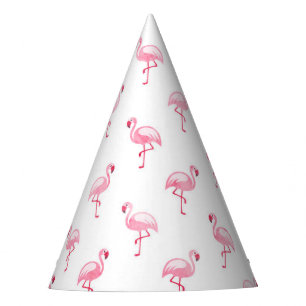 Chapeaux De Fètes Flamant rose rose Motif de fête d'anniversaire