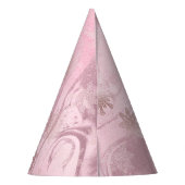 Chapeaux De Fètes Flamme de neige en marbre d'or rose (Dos)