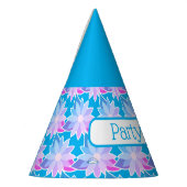 Chapeaux De Fètes Fleur bleue violet temps (Gauche)
