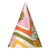 Chapeaux De Fètes Fleur d'onde rétro Vert 40e anniversaire Bienvenue (Gauche)