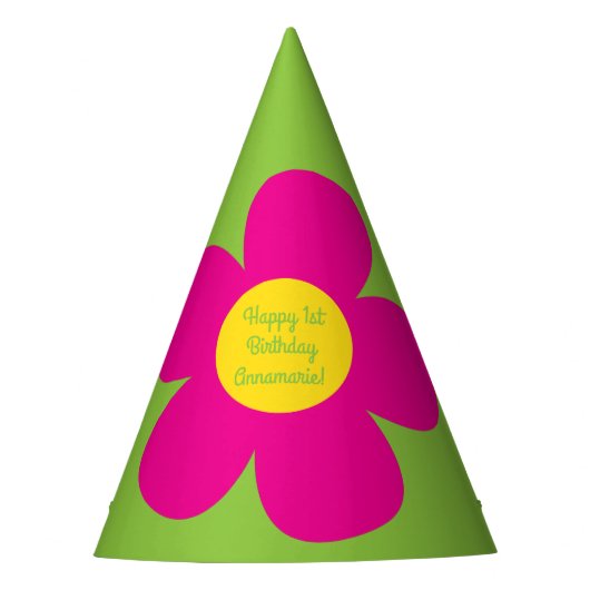 Chapeaux De Fètes Fleur mignonne fête d'anniversaire (Devant)