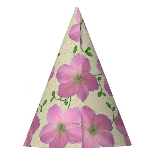 Chapeaux De Fètes Fleur rose douce de réception en plein air sur (Dos)