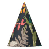 Chapeaux De Fètes Fleur tropicale : Motif Fleur sans couture (Dos)