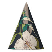 Chapeaux De Fètes Fleur tropicale : Motif Fleur sans couture (Gauche)