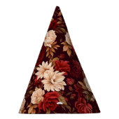 Chapeaux De Fètes Fleurs beiges bordeaux bohème (Droite)