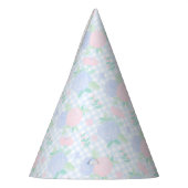 Chapeaux De Fètes Fleurs d'aquarelle en vichy (Gauche)