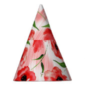 Chapeaux De Fètes Fleurs d'aquarelle : ikat de pavot. (Droite)