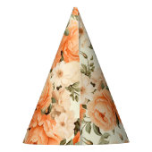 Chapeaux De Fètes Fleurs de pêche beige délicates (Dos)