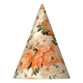 Chapeaux De Fètes Fleurs de pêche beige délicates (Gauche)