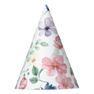 Chapeaux De Fètes Fleurs de printemps et Motif Feuille