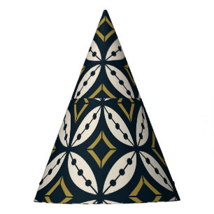 Chapeaux De Fètes Fleurs géométriques sans couture : motif coloré.