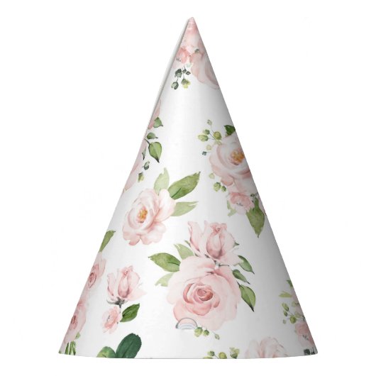 Chapeaux De Fètes Fleurs roses, Roses roses, Fleurs Aquarelles (Gauche)