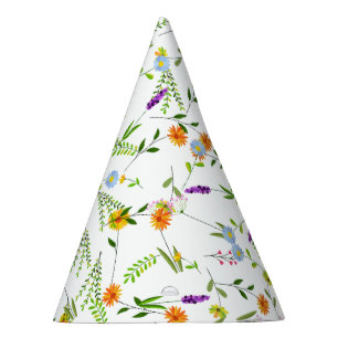 Chapeaux De Fètes Fleurs sauvages de printemps été