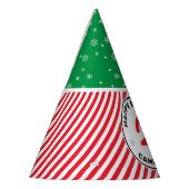 Chapeaux De Fètes Flocon de neige rouge et vert Grinch Anniversaire (Gauche)