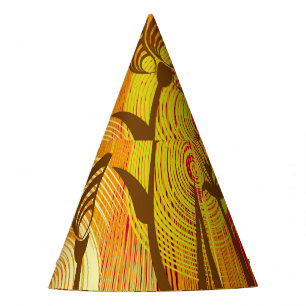 Chapeaux De Fètes Floral orange : Motif Arrière - plan dynamique