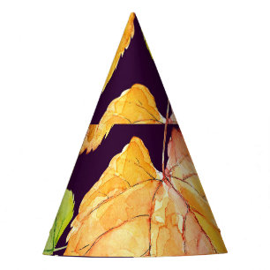 Chapeaux De Fètes Floraux d'aquarelle d'automne, motif sans soudure.