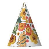 Chapeaux De Fètes Flore stylisée : Aquarelle Design sans joint. (Dos)